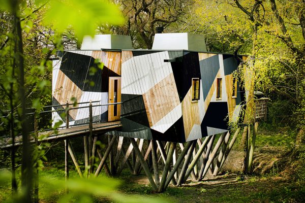 Stay in a treehouse at Mallinsons Woodland Retreat